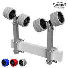 2er Pendelrollen Sliprollen Sliphilfe Bootstrailer EVA RKSRLB-2X2-EVA Ø 120 mm