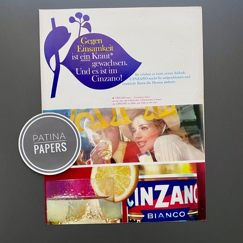 1968 cinzano gegen einsamkeit - cinzano,