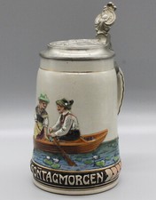 Bierkrug Reliefkrug Steinzeug