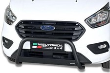 Frontbügel Edelstahl SCHWARZ für Ford Transit Custom & Tourneo Custom 2018-