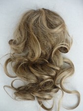 Haarteil/Zopf gewellt halblang 38 cm 2 Kämme + Gummizug Blond-Mix, gesträhnt