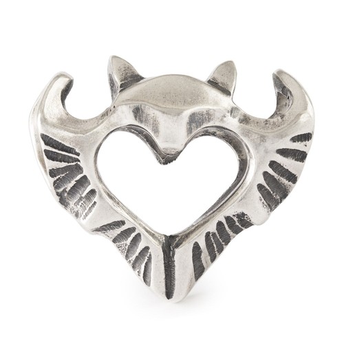 Trollbeads silberbead herz der - silberbead,