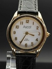 ASCOT Damenuhr Quarz vergoldet guter Zustand neue Batterie 