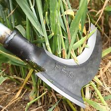 Gartenaxt und Sichel-Set, Stahlbeil, Hackholz für Outdoor-Camping