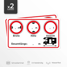 2x Hinweis Aufkleber Sticker