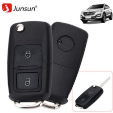 Fernbedienung Gehäuse Schlüssel 2 Tasten Klappschlüssel für VW GOLF PASSAT