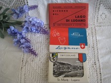 Lugano, Souvenir Vintage Reiseandenken Fotomäppchen,Ansichtskarten, Kleinbild
