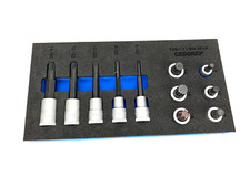Satz Schraubendrehereinsätze 1/2 in Check-Tool-Modul GEDORE 1500 CT1-INX 19 LK