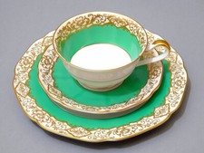 Tirschenreuth 3-tlg. Sammel Gedeck Kaffee Tasse Untertasse Kuchenteller c 1969