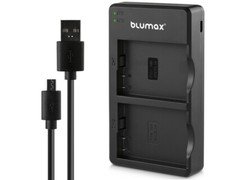 Blumax Dual LCD Ladegerät Ladestation für Nikon Coolpix P7700 P7000 P7100 P7800