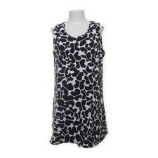 Nanso, Tank­top, Größe: L, Schwarz/Weiß/Mehrfarbig, Leopard, Damen #LDR