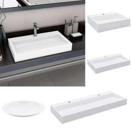Waschbecken mit wasserhahnloch - waschbecken,