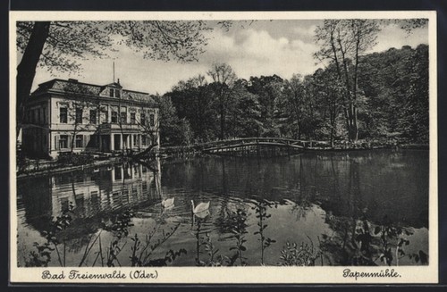 Ansichtskarte bad freienwalde - ansichtskarte,
