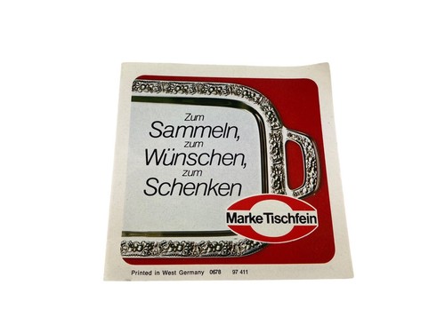 Marke tischfein zum - tischfein, sammeln