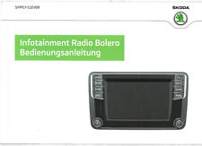 SKODA Infotainment Radio BOLERO 2014 2015 Bedienungsanleitung für Yeti RN