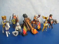 Katapult 4 Pferde 6 TOP Ritter Figuren zu 3666 Ritterburg Playmobil 6103