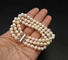 Akoya Perlenarmband 3Reihiges