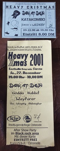 Alte konzert tickets dark - tickets, at