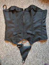 Damencorsage Bauchweg  Top  Korsett Body Shaper mit String Nadelstr. Gr.42(XXL)