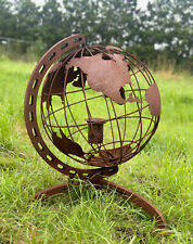 Edelrost Weltkugel Globus XL