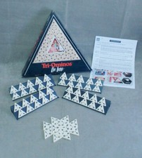 TRIOMINOS TRI-OMINOS DE LUXE GOLIATH 70ER 80ER MIT VIER HALTER UND 56 STEINE