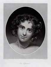 Das Elfenkind. Originaler Stahlstich n. Payne um 1850