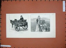 Alter antiker Druck 1887