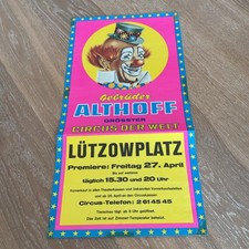 Circus Gebrüder Althoff,       Zirkus Circo Cirque Cirkus Sirkus Plakat Poster 