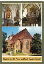 AK WUSTERHAUSEN / DOSSE  (KR. KYRITZ) - STADTKIRCHE ST. PETER UND PAUL UNGEL!