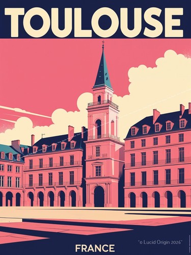 Poster vintage reise - a4,