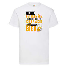 Ich brauche Bier | Motorsäge | Wälder | Mitarbeiter | Chef T-Shirt Weiß