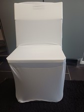 20x Weiße Stuhlhussen für Klappstühle Neu & ovp