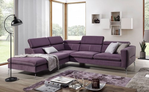 Moderne ecksofa couch lila - ecksofa,