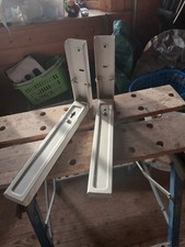 Wandhalterung für Mikrowelle weiß pulverbeschichtet ohne Befestigungsmaterial