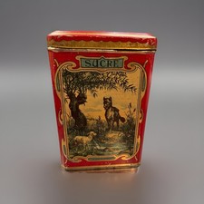 Alte blechdose Zucker, Cacao