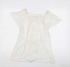 Inspire Damen Tunika weiß, Größe 20, Häkelakzente