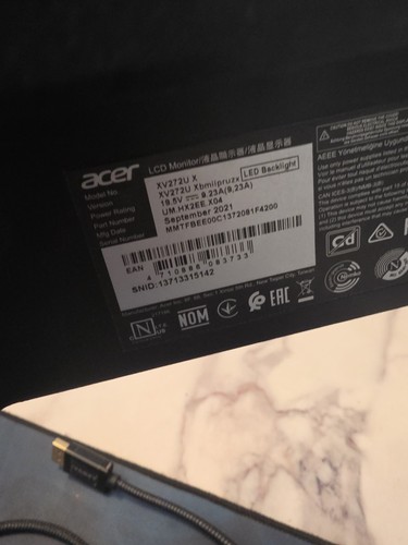 Acer xv272u zoll - wqhd, ips