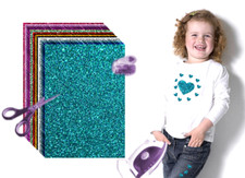 Glitzer Bügelfolie Din A5 * Flexfolie * Glitter * für Deine eigene Motive