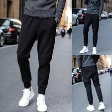 Herren Schwarz Jogginghose