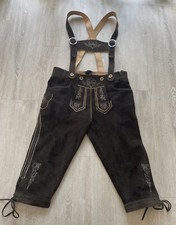 Lekra Trachtenlederhose Bundlederhose Herren braun Gr. 48 Ziegenleder neuw.