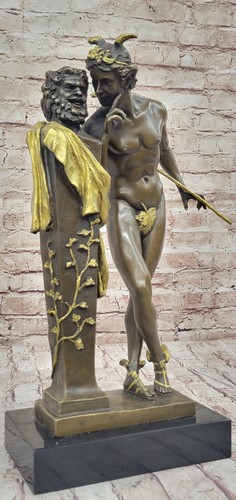 Bronze statue des - 17"h,