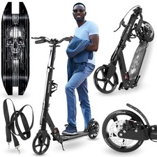Scooter Faltbarer Aluminium-Scooter mit Federung & Tragegurt Skyline 200mm Räder