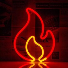 Neon LED Schild Feuer Flamme