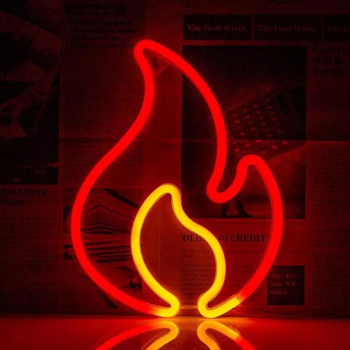 Neon led schild - led, feuer