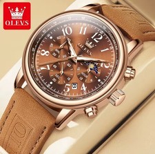 Herren Chronograph Leder