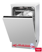 Amica vollintegrierter Geschirrspüler 45 cm 6 Programme OpenDry Türöffnung