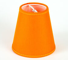 Lampenschirm  Aufsteck orange E14 Klemmschirm farbenfroh fröhlich 