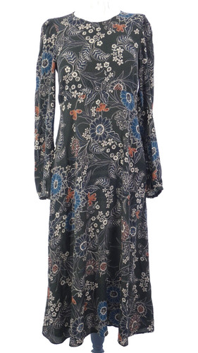 Zara blumen midikleid - blumen,
