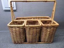 Besteck-/Servietten Halter Rattangeflecht ca.23cmx15cmx21cm