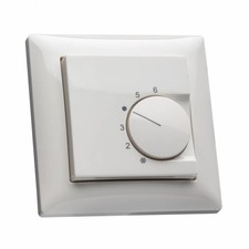 Raumtemperaturregler für Busch Jäger balance im Set mit Abdeckung und Rahmen